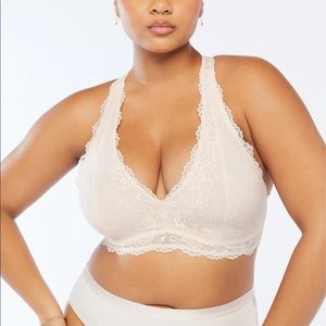 SavageXFenty Lace Racerback Bralette: Pink Quartz